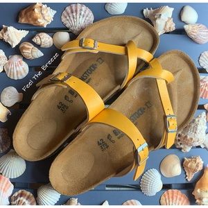 Birkenstock Graceful Amber Yellow Sandals 42